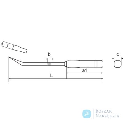 Zestaw przyrządów do podważania 4 szt. 200, 300, 450 i 600 mm BAHCO
