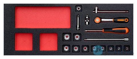 Zestaw nasadek 1/4" 5.5-14 mm, 17 elementów BAHCO