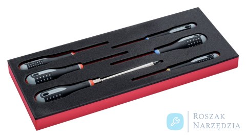 Wkład narzędziowy wkrętaki SL + PH + PZ - 6 elementów BAHCO Wkład narzędziowy wkrętaki SL + PH + PZ - 6 elementów BAHCO