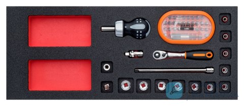 Zestaw nasadek 1/4" - 48 elementów BAHCO