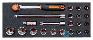 Nasadki 1/2" 22 elementy BAHCO