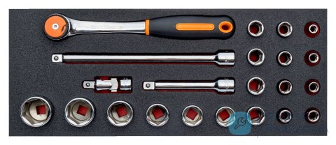 Nasadki 1/2" 22 elementy BAHCO
