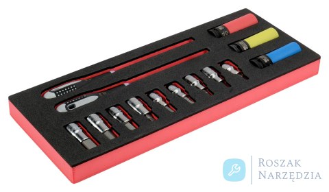 Nasadki 1/2" 14 elementów BAHCO Nasadki 1/2" 14 elementów BAHCO