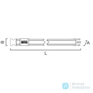 Pasek regulowany szybko odpinany 1180 mm BAHCO