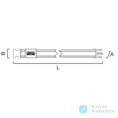 Pasek regulowany szybko odpinany 1180 mm BAHCO