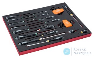 Wkład narzędziowy 34 elementów - PŁ, PH, PZ, TORX, Imbusy BAHCO