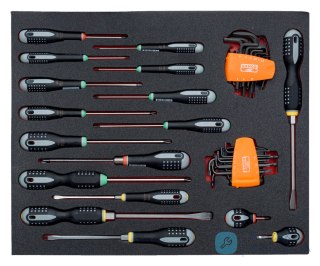 Wkład narzędziowy 34 elementów - PŁ, PH, PZ, TORX, Imbusy BAHCO