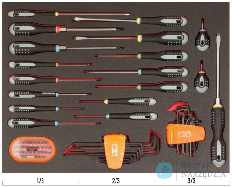 Wkład narzędziowy MIX SCD BITS - 66 elementów BAHCO Wkład narzędziowy MIX SCD BITS - 66 elementów BAHCO