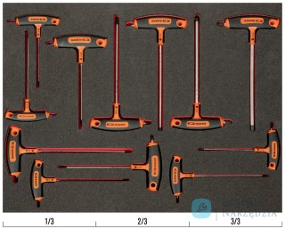 Wkład narzędziowy imbus + TORX - 12 elementów BAHCO