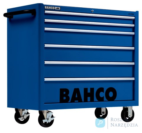 Wózek narzędziowy C75 XL, 6 szuflad, 986x501x1100 mm, 1475KXL6BLUE (niebieski) BAHCO