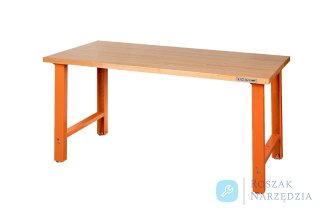Stół warsztatowy 1800 mm blat drewniany szary BAHCO
