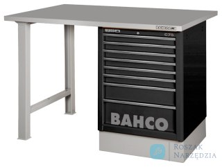 Stół warsztatowy 6 szuflad z blatem stalowym 1500x750x1030 mm (czerwony) BAHCO
