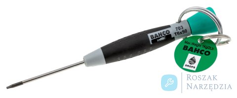 Wkrętak płaski T15 x 75 mm z obracającym się uchwytem BAHCO
