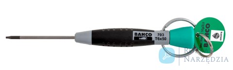 Wkrętak płaski T15 x 75 mm z obracającym się uchwytem BAHCO