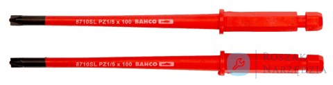 Grot wymienny izolowany SLIM kombinowany do śrub 5.0/PZ1 x 100 mm do wkrętaka 808060, 2 szt. BAHCO Grot wymienny izolowany SLIM kombinowany do śrub 5.0/PZ1 x 100 mm do wkrętaka 808060, 2 szt. BAHCO