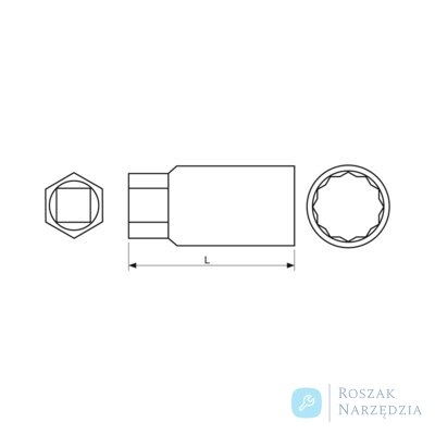 Nasadka świecowa nieiskrząca CU-BE 6-kątna 13 mm BAHCO