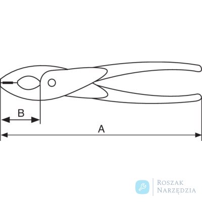 Szczypce nieiskrzące AL-BR 200mm BAHCO