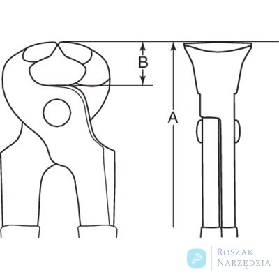 Obcęgi ciesielskie nieiskrzące CU-BE 180 mm BAHCO