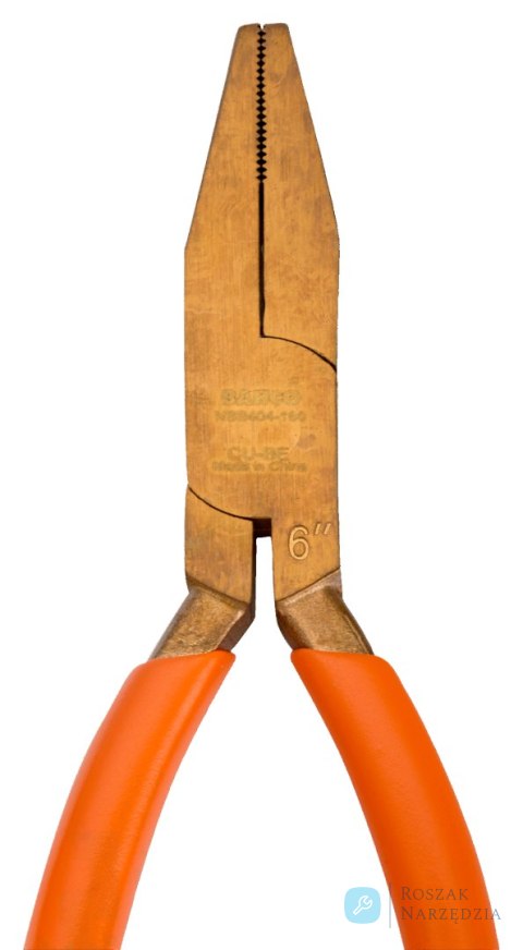 Szczypce płaskie wydłużone nieiskrzące, 160 mm BAHCO
