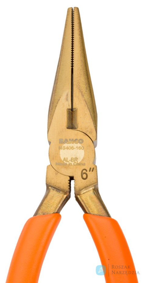 Szczypce półokrągłe wydłużone nieiskrzące AL-BR 180 mm BAHCO