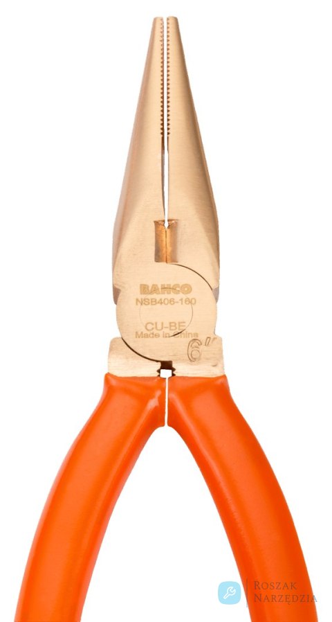 Szczypce półokrągłe wydłużone nieiskrzące 160 mm BAHCO