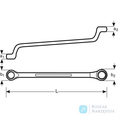 Klucz pierścieniowy dwustronny 30x32 mm, nieiskrzący AL-BR BAHCO