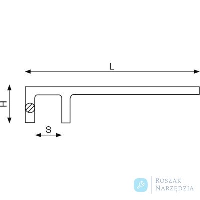 Pręt do zaworów nieiskrzący 75x650 mm brąz aluminiowy BAHCO