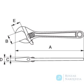 Klucz nastawny 200 mm BAHCO
