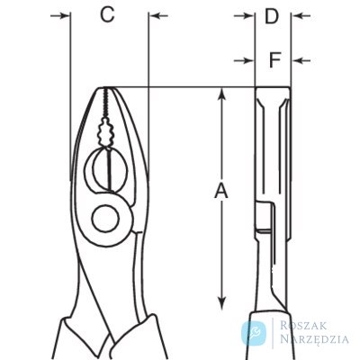 Szczypce uniwersalne ze stali nierdzewnej 160 mm SS400-160 BAHCO