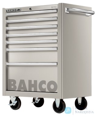 Wózek narzędziowy ze stali nierdzewnej, 600 kg udźwig, 7 szuflad 543x445 mm BAHCO