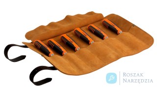 Zestaw przecinaków 6 szt. 6-32 mm w zwijanym etui ze skóry BAHCO