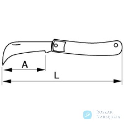 Nóż składany dla elektryków 170 mm BAHCO