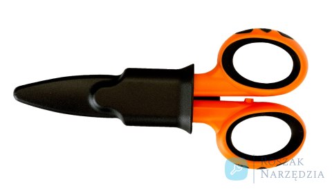 Nożyce przemysłowe dla elektryków 140 mm z żłobieniem BAHCO