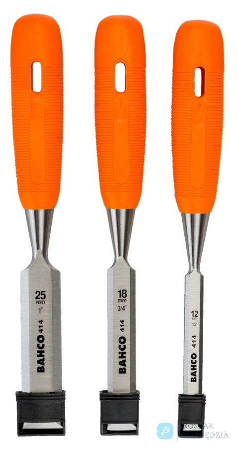 Zestaw dłut 3 sztuki 12-18-25mm w pudełku BAHCO