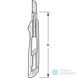 Nóż z odłamywanym ostrzem 9 mm (3 szt.) BAHCO