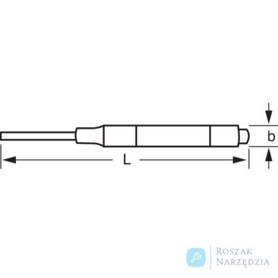 Przebijak z koszulką radełkowaną 0.9 mm BAHCO