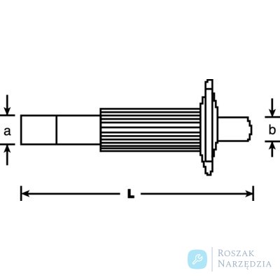 Dłuto Mason'a z osłoną na dłoń 400mm 26mm 18mm BAHCO