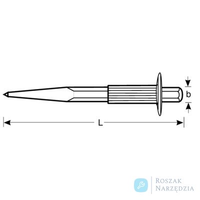 Dłuto ostre 250 mm z osłoną na dłoń BAHCO