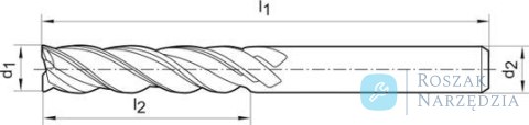 Frez Ratio SL,b.dlugi, WN FIRE.4-ostrz.,10,0mm GÜHRING