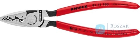 Szczypce do zagniatania tulejek kablowych polerowane 180mm KNIPEX