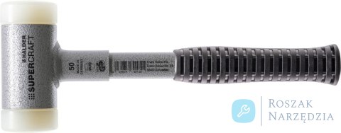Młotek z miekkim bijakiemz trzonkiem z profilu stal,bezodrzutowy 40mm HALDER