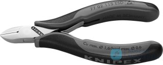 Szczypce tn膮ce boczne dla elektronik贸w, 115 mm, 77 02 115 ESD, KNIPEX