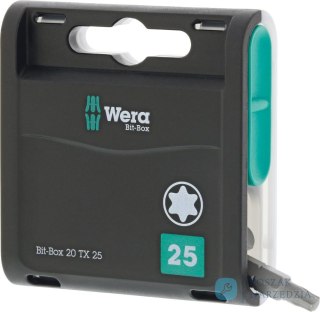 Opak.bit.Bit-Box20H20szt.do śrub z lbem z gniazdem TORX 25x25mm Wera
