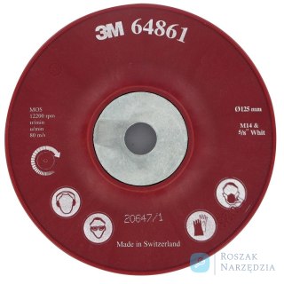 Talerz szlifierski z żebrami chłodzącymi M14 115mm 3M