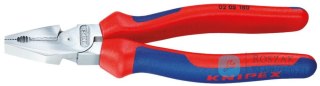 Szczypce uniwersalne (chromowane), o zwiększonym przełożeniu, 180mm, 02 05 180 KNIPEX