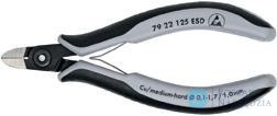 Szczypce tnące boczne, precyzyjne, ESD, 125mm, 79 22 125, KNIPEX