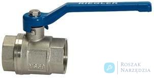 Kurek kulowy valve line uchwyt dzwigniowy wewnętrzne /wewnętrzne  G1.1/2", PN25, mosiadz, RIEGLER