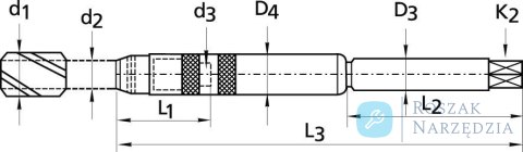 Wiertło kręte typu bit HSS, szlifowane 5,5mm