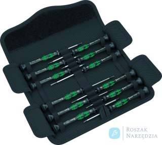 Dla elektroników zestaw wkrętaków 12-częściowy w torbie Wera