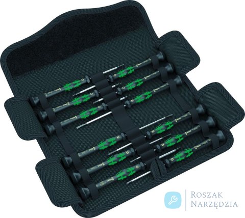 Dla elektroników zestaw wkrętaków 12-częściowy w torbie Wera